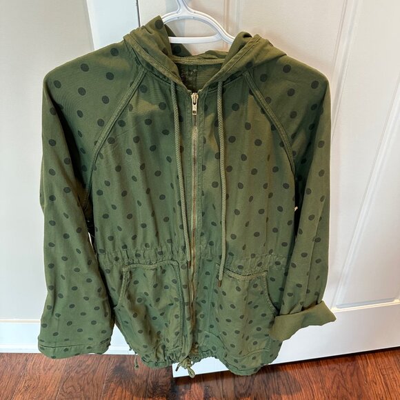 THE GREAT The Great Long Polka dot jacket in Green Sz 1 (S) - Picture 1 of 9